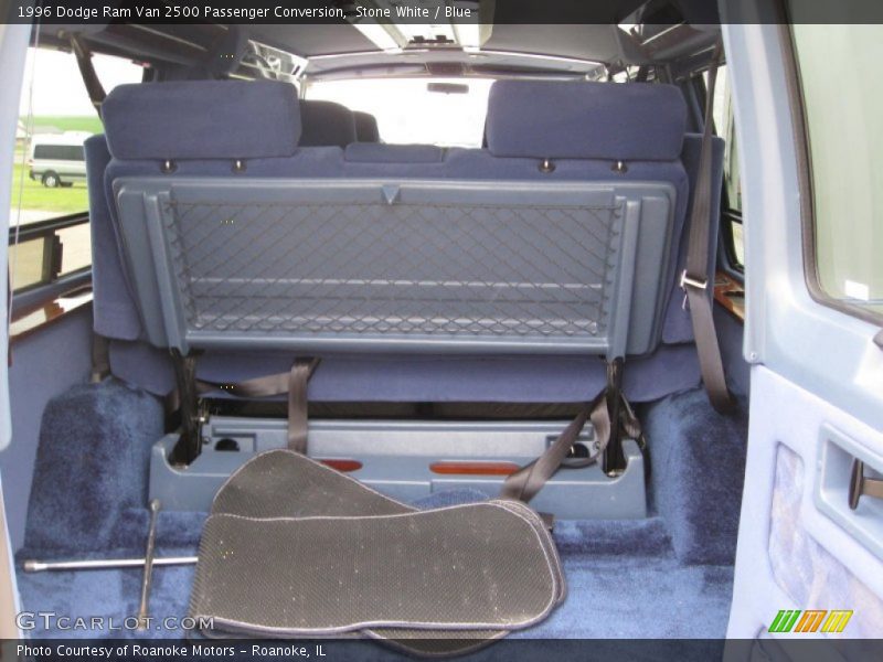 Stone White / Blue 1996 Dodge Ram Van 2500 Passenger Conversion