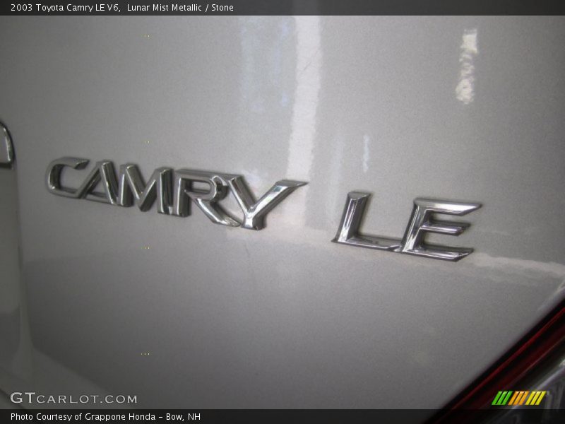  2003 Camry LE V6 Logo