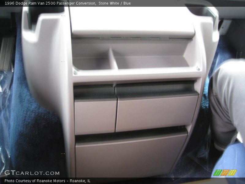 Stone White / Blue 1996 Dodge Ram Van 2500 Passenger Conversion