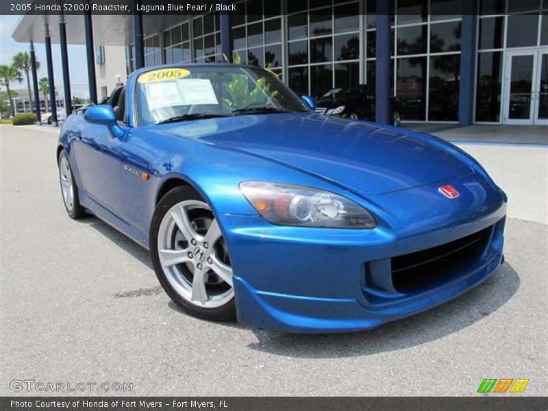 Laguna Blue Pearl / Black 2005 Honda S2000 Roadster