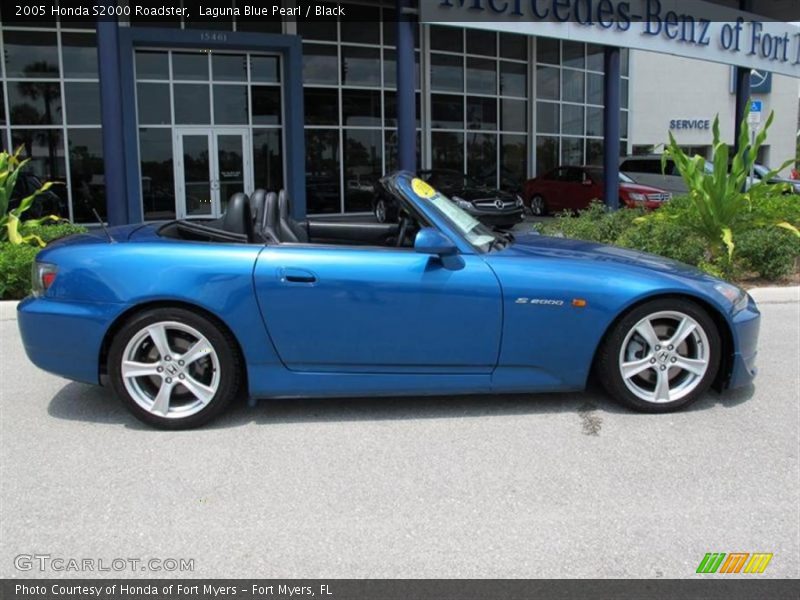 Laguna Blue Pearl / Black 2005 Honda S2000 Roadster