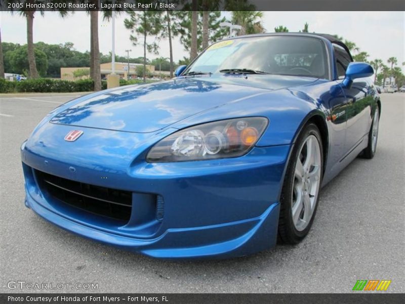 Laguna Blue Pearl / Black 2005 Honda S2000 Roadster