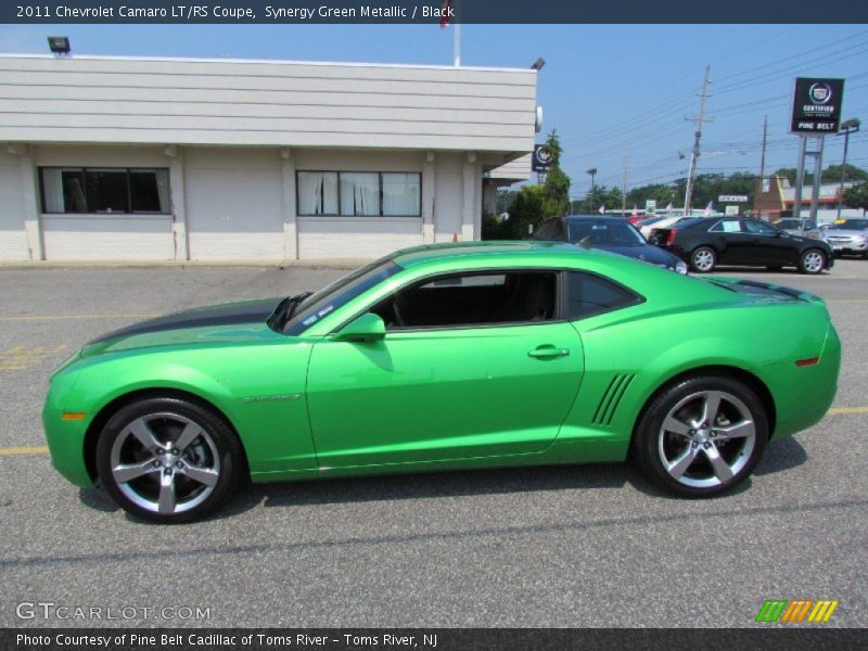 Synergy Green Metallic / Black 2011 Chevrolet Camaro LT/RS Coupe