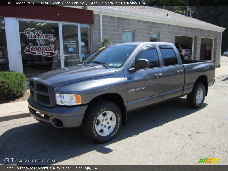 Graphite Metallic / Dark Slate Gray 2004 Dodge Ram 1500 SLT Sport Quad Cab 4x4