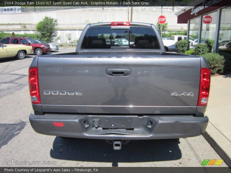 Graphite Metallic / Dark Slate Gray 2004 Dodge Ram 1500 SLT Sport Quad Cab 4x4