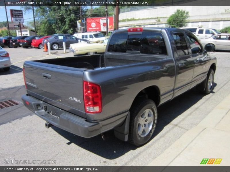 Graphite Metallic / Dark Slate Gray 2004 Dodge Ram 1500 SLT Sport Quad Cab 4x4