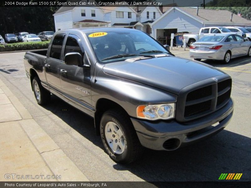 Graphite Metallic / Dark Slate Gray 2004 Dodge Ram 1500 SLT Sport Quad Cab 4x4