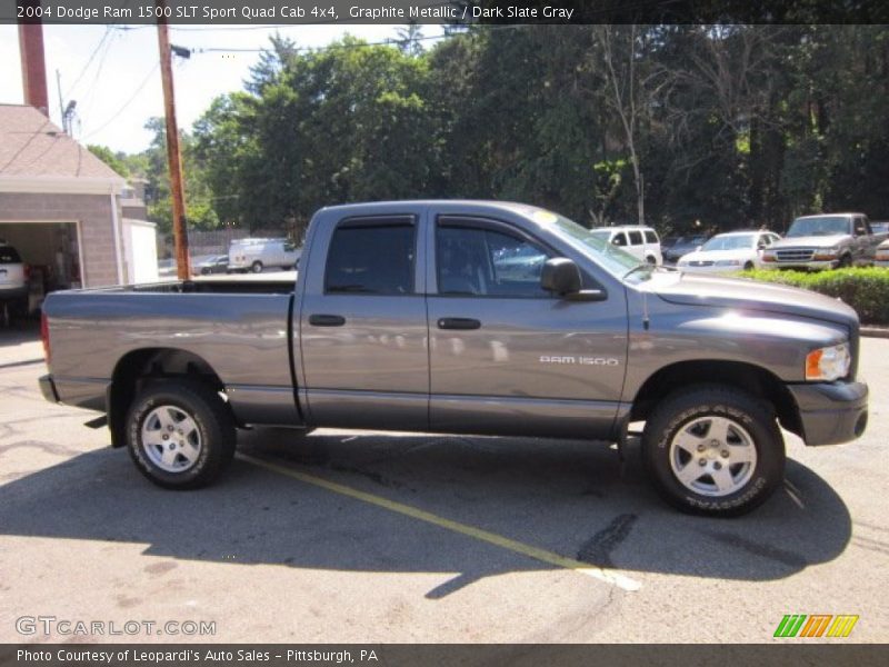 Graphite Metallic / Dark Slate Gray 2004 Dodge Ram 1500 SLT Sport Quad Cab 4x4