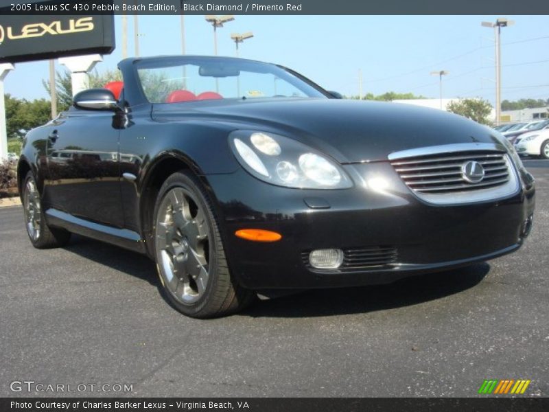 Black Diamond / Pimento Red 2005 Lexus SC 430 Pebble Beach Edition