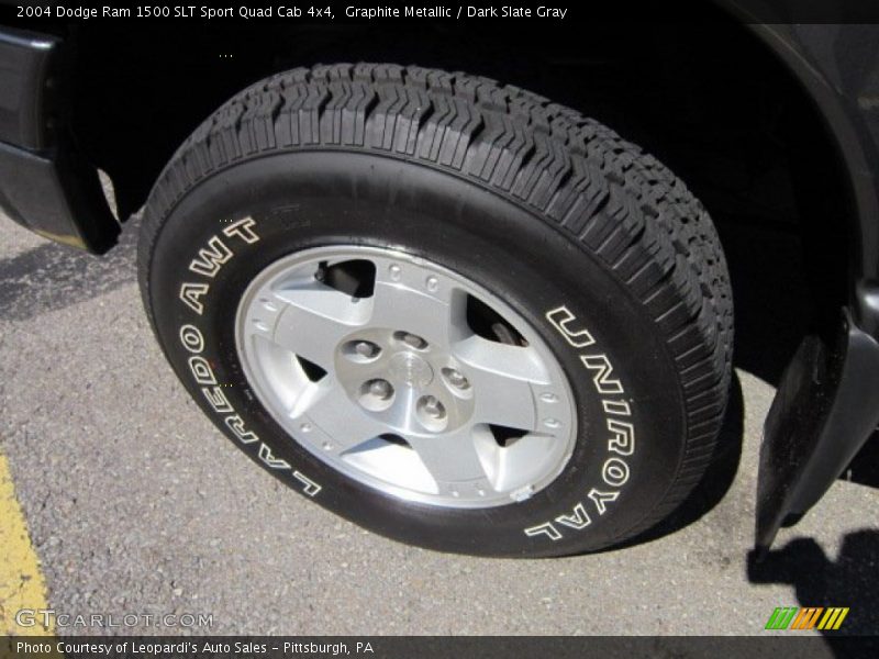 Graphite Metallic / Dark Slate Gray 2004 Dodge Ram 1500 SLT Sport Quad Cab 4x4