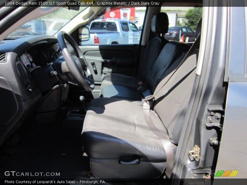 Graphite Metallic / Dark Slate Gray 2004 Dodge Ram 1500 SLT Sport Quad Cab 4x4