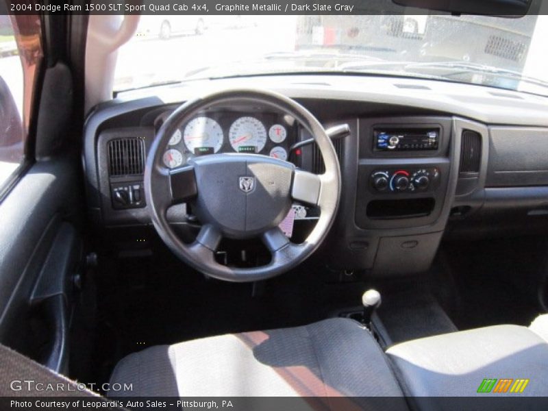 Graphite Metallic / Dark Slate Gray 2004 Dodge Ram 1500 SLT Sport Quad Cab 4x4