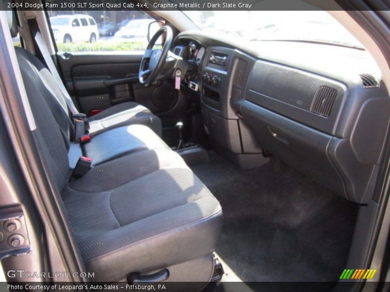 Graphite Metallic / Dark Slate Gray 2004 Dodge Ram 1500 SLT Sport Quad Cab 4x4