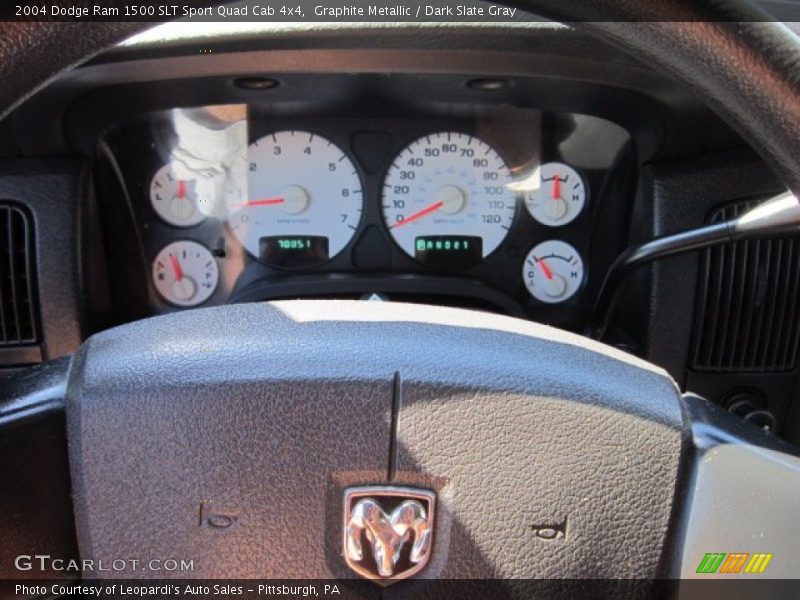Graphite Metallic / Dark Slate Gray 2004 Dodge Ram 1500 SLT Sport Quad Cab 4x4