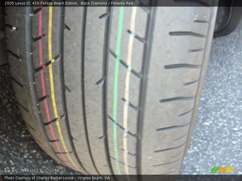 Black Diamond / Pimento Red 2005 Lexus SC 430 Pebble Beach Edition