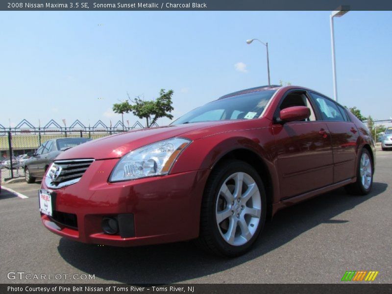 Sonoma Sunset Metallic / Charcoal Black 2008 Nissan Maxima 3.5 SE