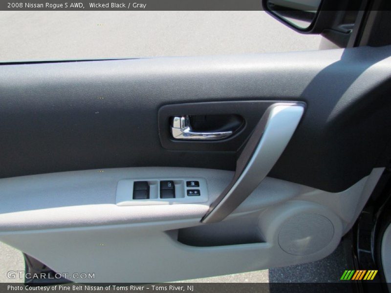 Wicked Black / Gray 2008 Nissan Rogue S AWD