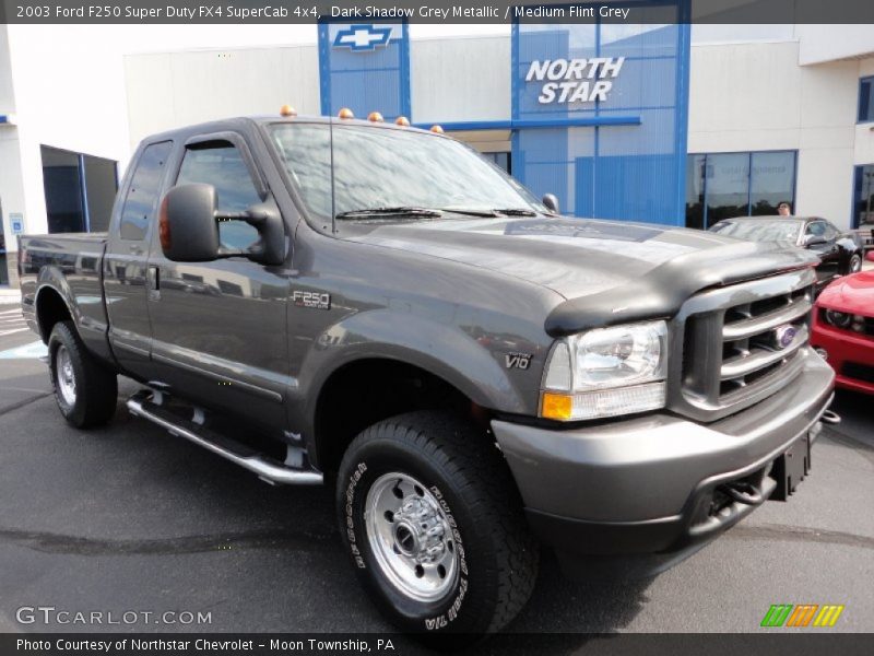 Dark Shadow Grey Metallic / Medium Flint Grey 2003 Ford F250 Super Duty FX4 SuperCab 4x4