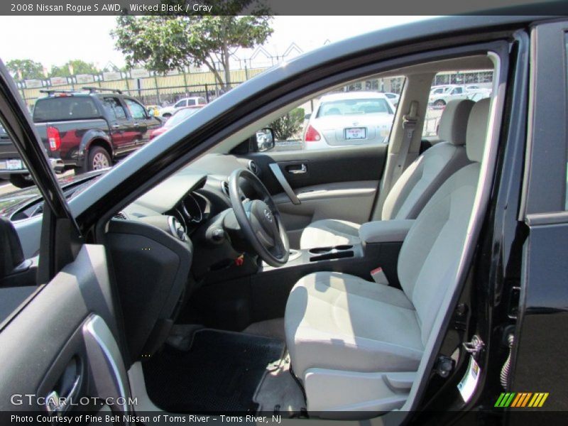 Wicked Black / Gray 2008 Nissan Rogue S AWD