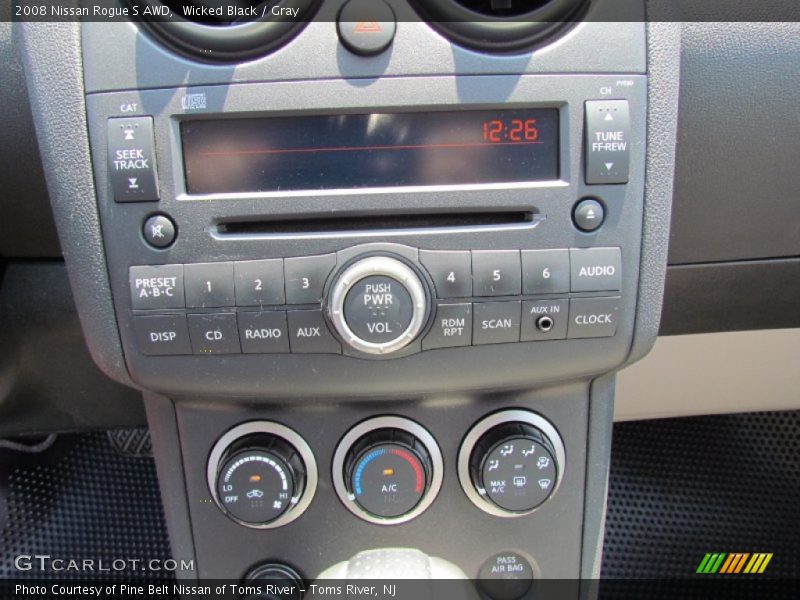 Wicked Black / Gray 2008 Nissan Rogue S AWD