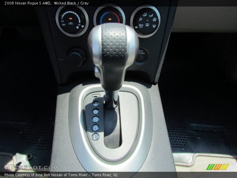 Wicked Black / Gray 2008 Nissan Rogue S AWD