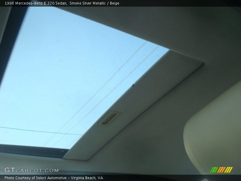 Smoke Silver Metallic / Beige 1996 Mercedes-Benz E 320 Sedan