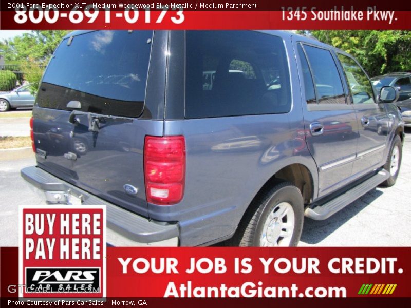 Medium Wedgewood Blue Metallic / Medium Parchment 2001 Ford Expedition XLT