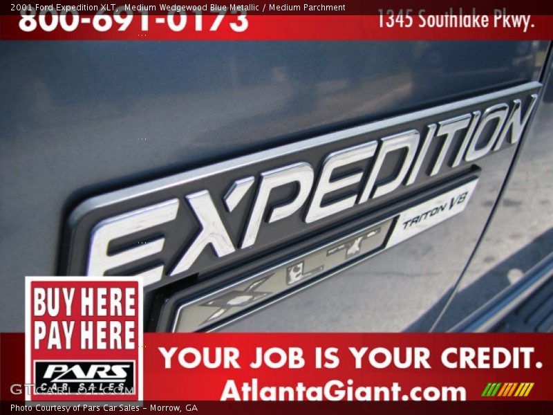 Medium Wedgewood Blue Metallic / Medium Parchment 2001 Ford Expedition XLT