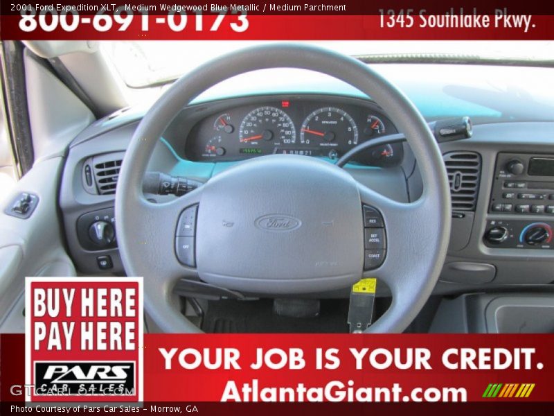 Medium Wedgewood Blue Metallic / Medium Parchment 2001 Ford Expedition XLT