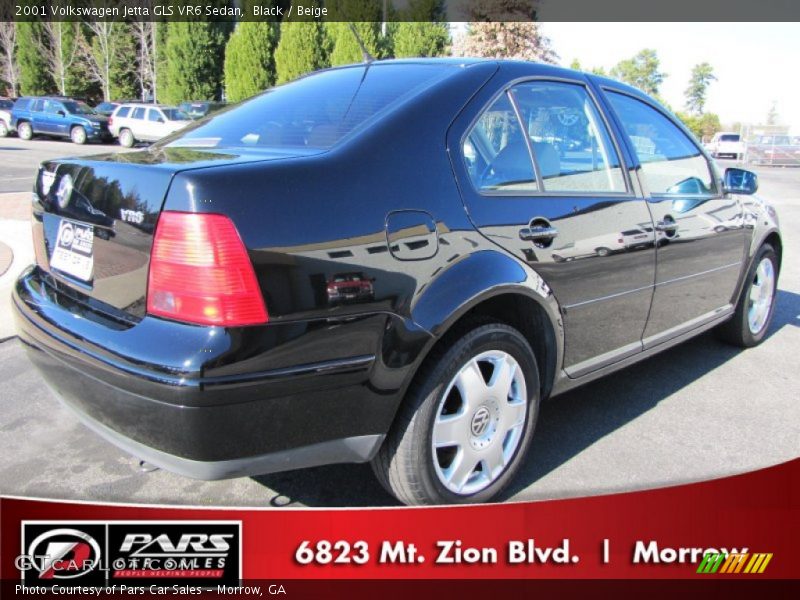 Black / Beige 2001 Volkswagen Jetta GLS VR6 Sedan