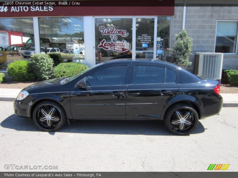 Black / Gray 2005 Chevrolet Cobalt Sedan