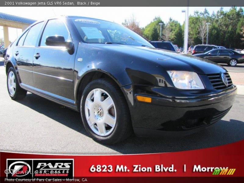 Black / Beige 2001 Volkswagen Jetta GLS VR6 Sedan