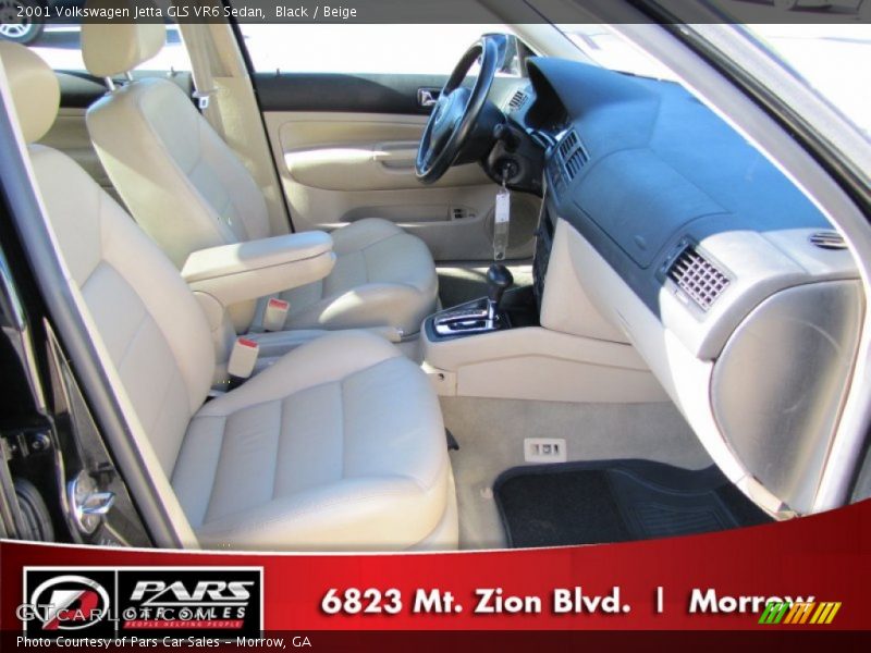 Black / Beige 2001 Volkswagen Jetta GLS VR6 Sedan