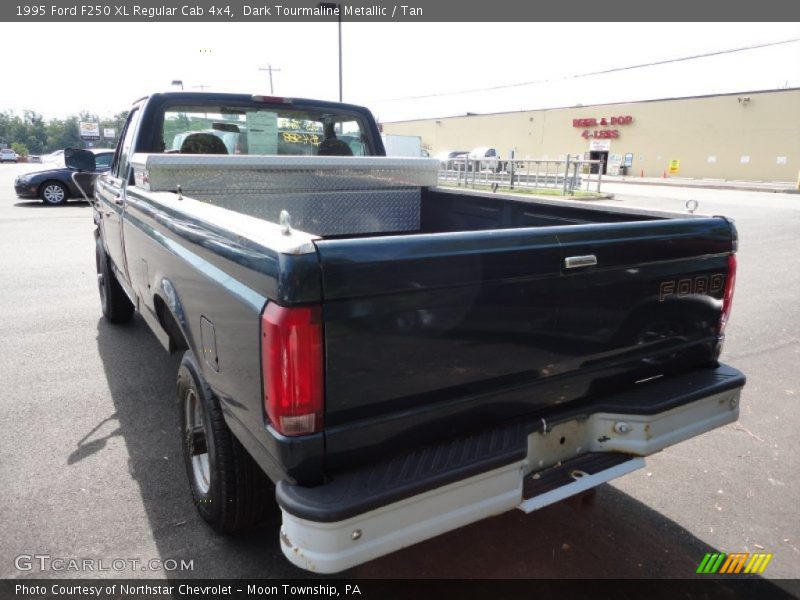 Dark Tourmaline Metallic / Tan 1995 Ford F250 XL Regular Cab 4x4