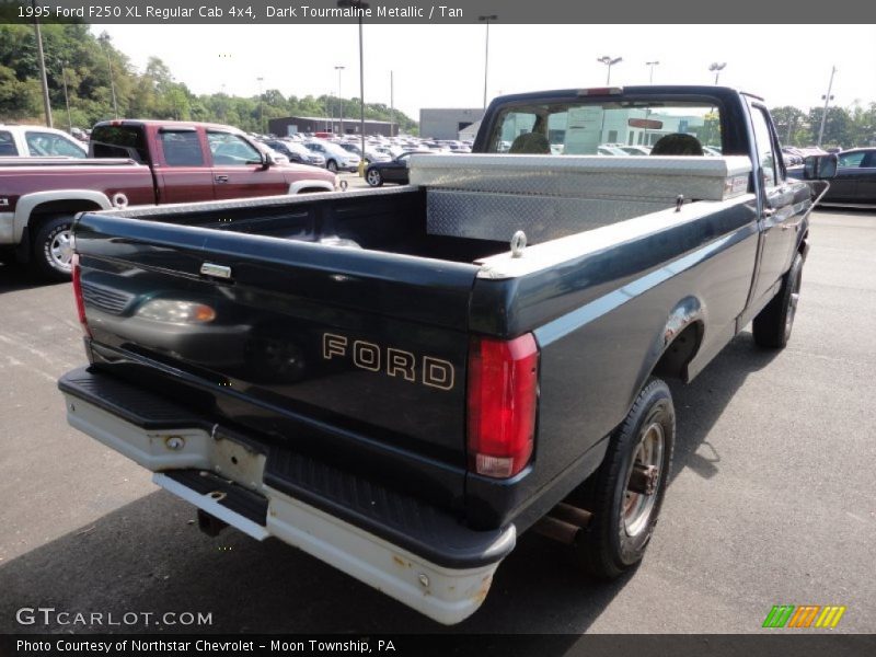 Dark Tourmaline Metallic / Tan 1995 Ford F250 XL Regular Cab 4x4