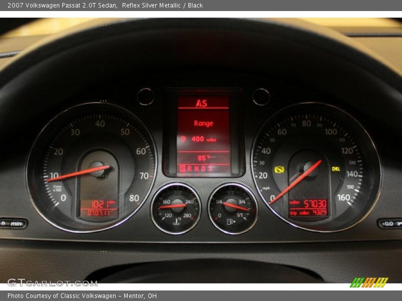 Reflex Silver Metallic / Black 2007 Volkswagen Passat 2.0T Sedan