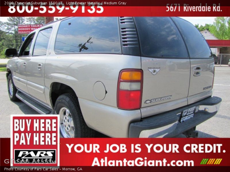 Light Pewter Metallic / Medium Gray 2000 Chevrolet Suburban 1500 LT