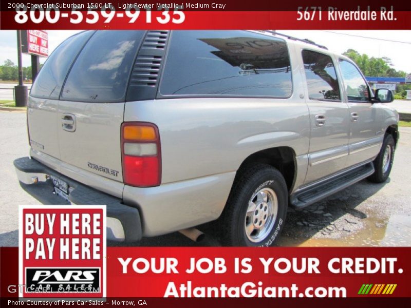 Light Pewter Metallic / Medium Gray 2000 Chevrolet Suburban 1500 LT