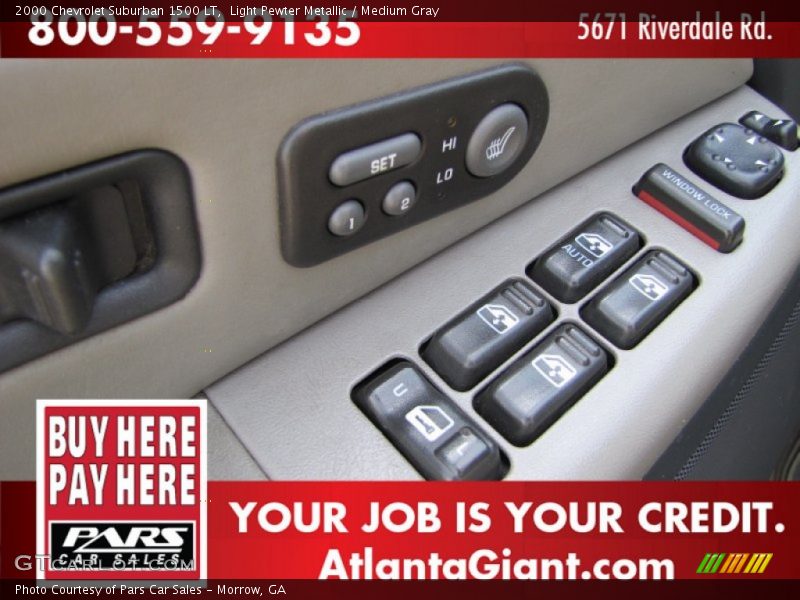 Light Pewter Metallic / Medium Gray 2000 Chevrolet Suburban 1500 LT