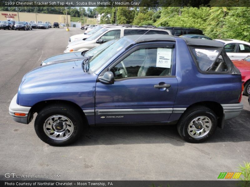  1999 Tracker Soft Top 4x4 Scuba Blue Metallic