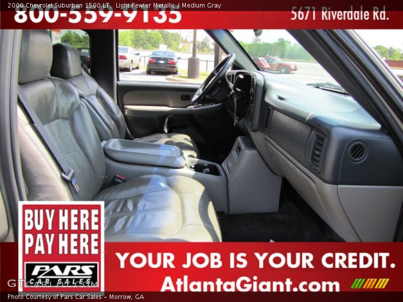 Light Pewter Metallic / Medium Gray 2000 Chevrolet Suburban 1500 LT