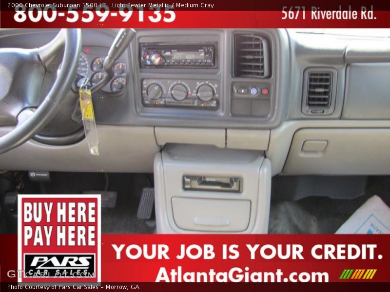 Light Pewter Metallic / Medium Gray 2000 Chevrolet Suburban 1500 LT