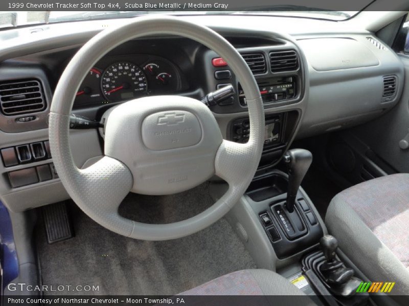 Dashboard of 1999 Tracker Soft Top 4x4