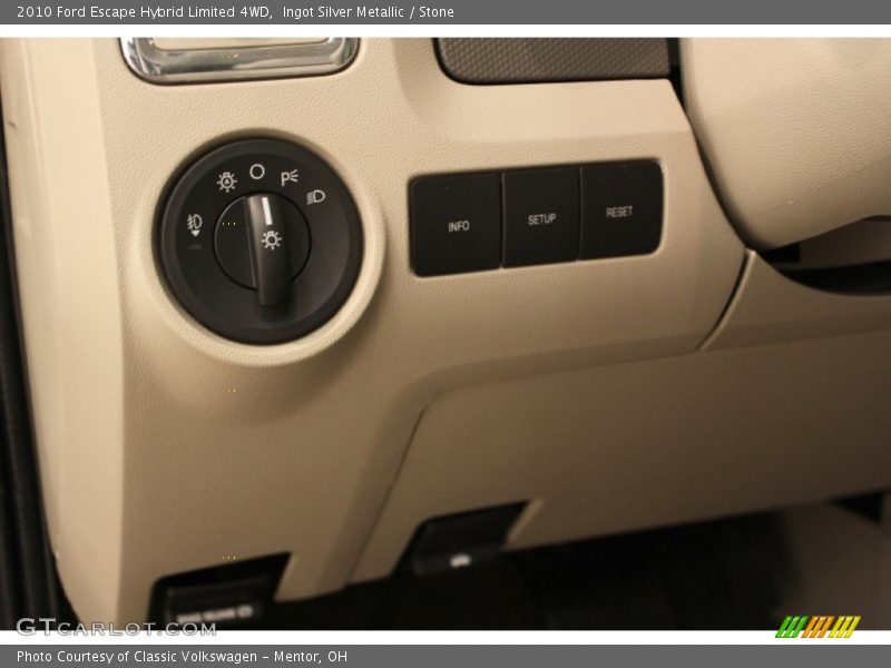 Ingot Silver Metallic / Stone 2010 Ford Escape Hybrid Limited 4WD