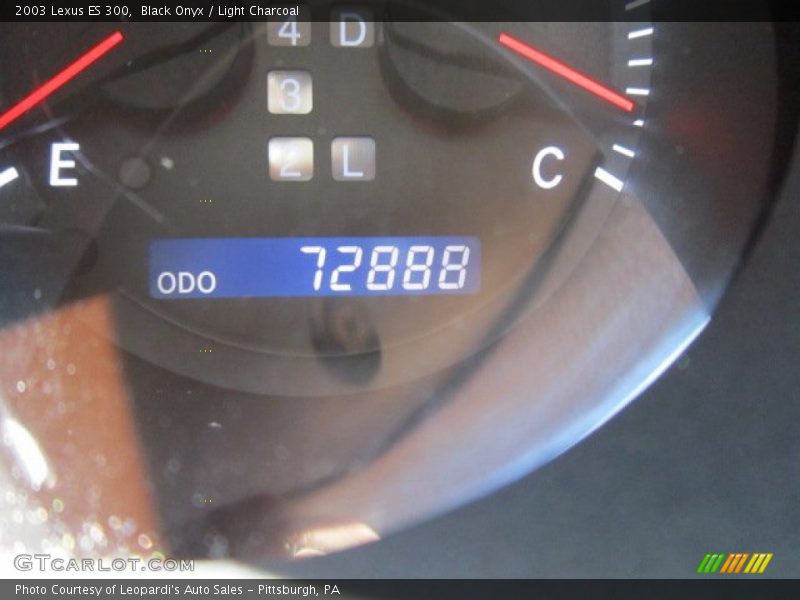 Black Onyx / Light Charcoal 2003 Lexus ES 300
