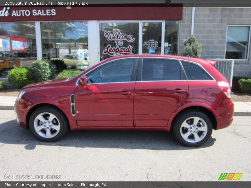 Ruby Red / Black 2008 Saturn VUE Red Line