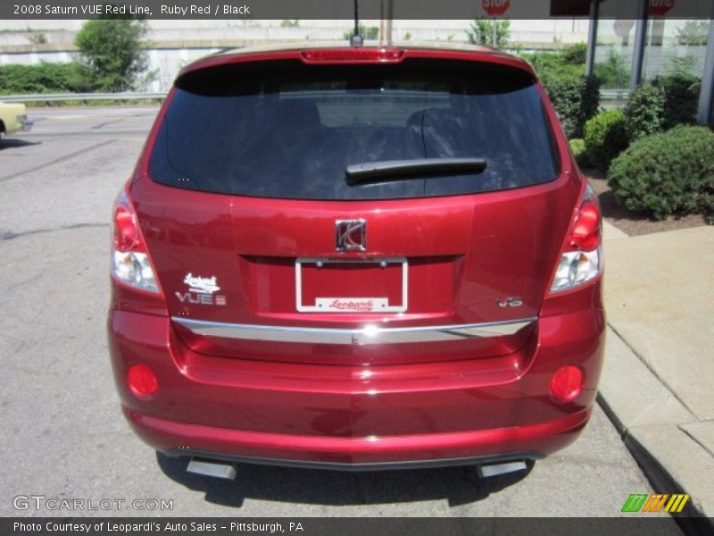 Ruby Red / Black 2008 Saturn VUE Red Line