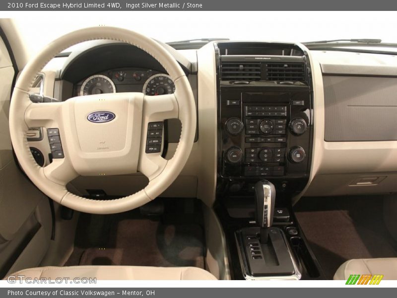 Dashboard of 2010 Escape Hybrid Limited 4WD