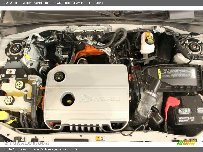  2010 Escape Hybrid Limited 4WD Engine - 2.5 Liter DOHC 16-Valve Duratec Atkinson-Cycle 4 Cylinder Gasoline/Electric Hybrid