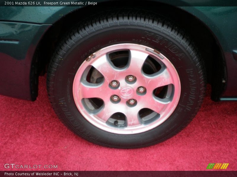 Freeport Green Metallic / Beige 2001 Mazda 626 LX